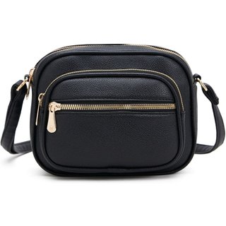 Bolsa Feminina Transversal Pequena Tira Colo Ombro com Alça de Mão Star Shop Preto