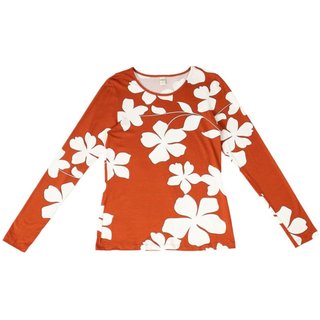Blusa Feminina Rovitex Manga Longa Estampada Telha