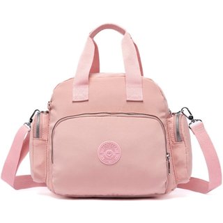 Mochila Bolsa Feminina Transversal Espaçosa Trabalho USB Reforçada