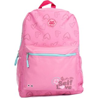 Infantil - Mochila Feminina Clio Style Self Love Rosa/Verde Claro