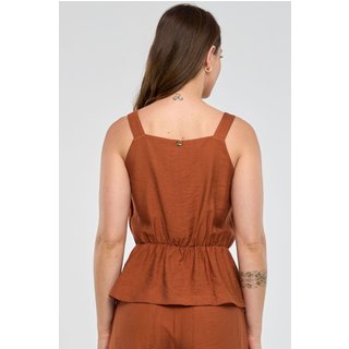 Regata PKS Peplum Viscose Marrom