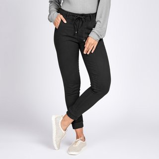 Calça Jogger Jeans Bloom tipo Moletom Preto