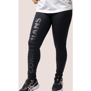 Calça Legging Corinthians Feminina Oficial Preto