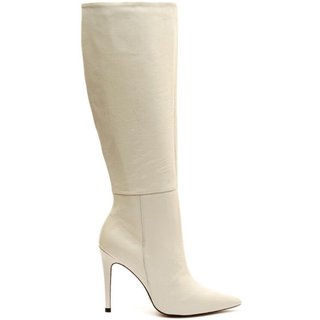 Bota Couro Off White Cano Longo Cecconello 1870014-44