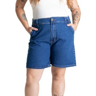 Bermuda Jeans Sawary Plus Size - 281122 - Azul - Sawary