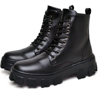 Bota Coturno Feminina Tratorada DUBUY 1104FG Preto