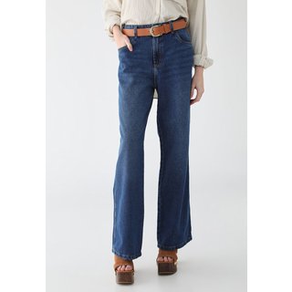 Calça Jeans Feminina Lança Perfume Full Length High Azul