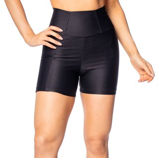 Short Feminino Estilo Do Corpo Cintura Alta Preto