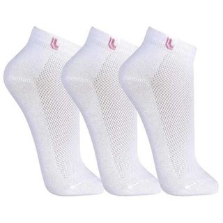 Kit 3 Pares Meias Lupo Feminina Cano Curto Algodão 3226 Branco 37/40