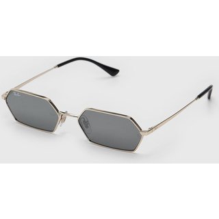 Óculos De Sol Ray-Ban Haste De Metal Lente Preta Dourado