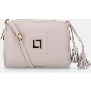 Bolsa Média Couro Luz Da Lua 10005324 Luz Da Lua Off-white