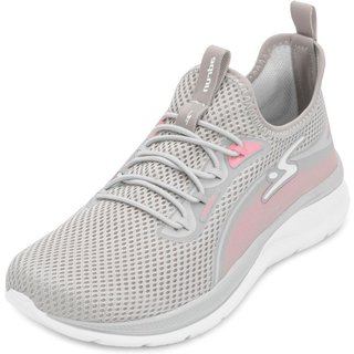 Tênis Adrun Flex Go AD25-9829F Cinza-Rosa-Branco