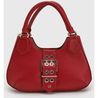 Bolsa Média Jorge Bischoff Detalhe Fivela Vermelha