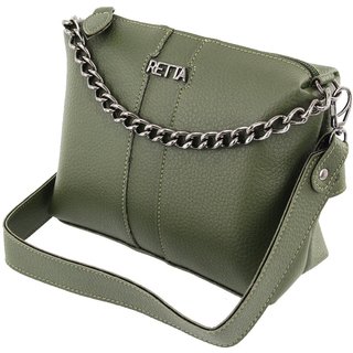 Bolsa Feminina Transversal Corrente Retta Oficial Verde