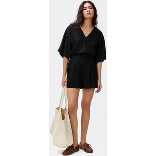 Shorts Feminino Cintura Alta Em Viscolinho