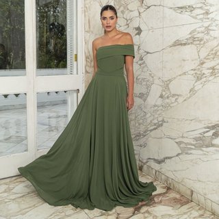 Vestido De Festa Auston Livia Verde