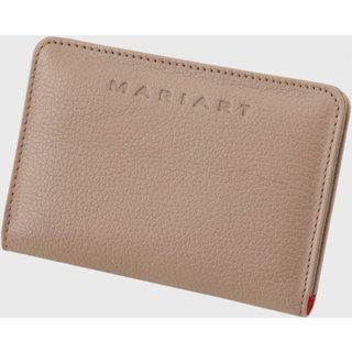Carteira de Couro Mariart Garnet New Bege