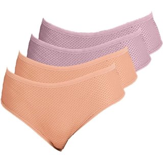 Kit com 4 Calcinhas Biquíni Dilady 203200 Bege