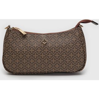 Bolsa Média Capodarte Monograma Marrom