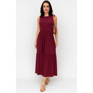 Vestido Midi Duas Marias Regata D Bell Outlet Fashion Vinho