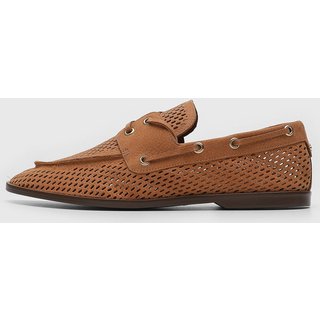 Mocassim Feminino Capodarte Recortes Vazados Caramelo