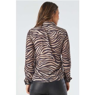 Camisa PKS Manga Longa Animal Print