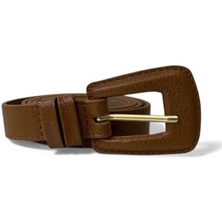 Cinto Feminino em Couro Fivela Encapada 027 Caramelo