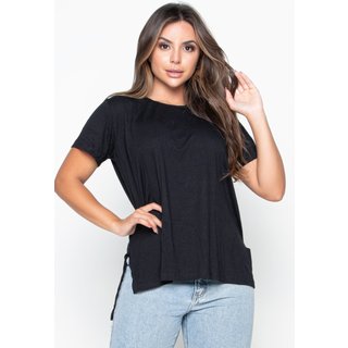 Blusa Bravaa Store Feminina Tapa Bumbum Sobre Legging Longa Fitness Academia Treino 183 Preto