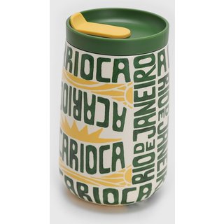 Copo Térmico FARM Que Sede a Carioca Verde e Amarelo