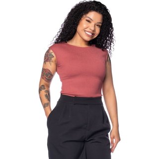 Blusa Feminina Cativa Canelada com Lurex Telha