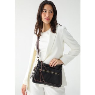 Bolsa SN Couros Berlim Preto/Marrom