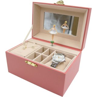 Kit Relógio Feminino Condor Com Semi Joias e Porta-Joias com Bailarina Prata Prata
