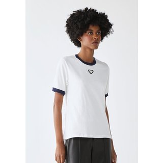 Camiseta Lança Perfume Regular Logo Metalizado Branca