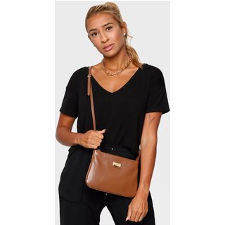 Bolsa Transversal Couro Mariart 199MRT Havana