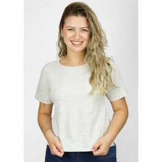 Baby Look Pau a Pique Básica Mescla Claro MESCLA CLARO - XL Pau a Pique