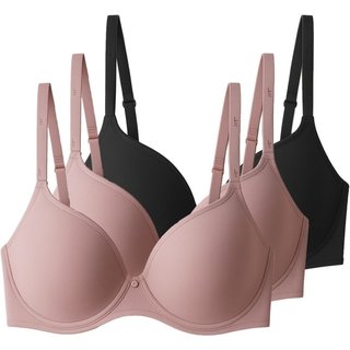 Kit com 3 Sutiãs com Aro e Bojo Liz 51381 Taça D