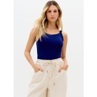Blusa Regata Canelada De Alças Com Lata Lança Perfume
