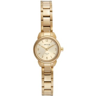 Relógio Feminino Casual Dourado Seculus