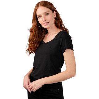 Camiseta Dudalina Soft Pima Ou24 Preto Feminino