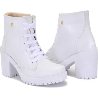 Bota Feminina Luxo Casual GA 2024 Branco
