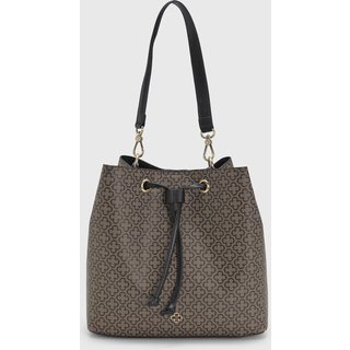 Bolsa Média Feminina Capodarte Monograma Bege