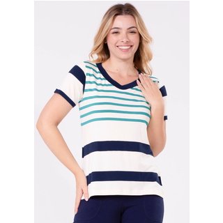 Blusa Pau a Pique listrada Verde VERDE - XL Pau a Pique
