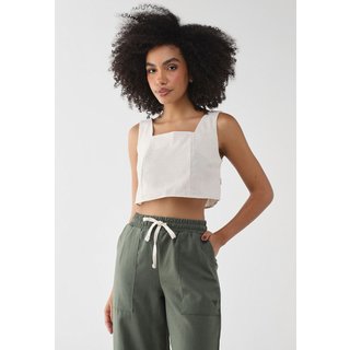 Regata Feminina Billabong Open Skies Cropped Off-White