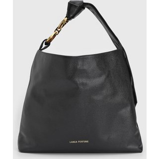Bolsa Grande Feminina Lança Perfume Alça Corrente Preta