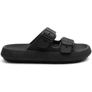 Chinelo Nuvem Birke Lavini Ortopédico Com Fivela Ajustavel Preto