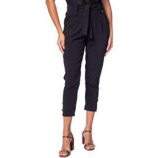 Calça Feminina Biamar Cintura Alta Cinto Elegante Preto