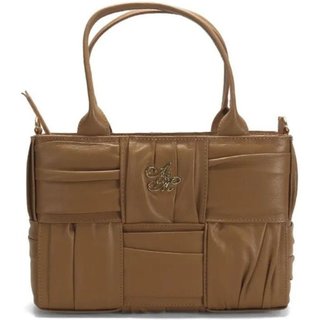Bolsa Feminino Drapeada Entrelaçada De Couro Ana Mello
