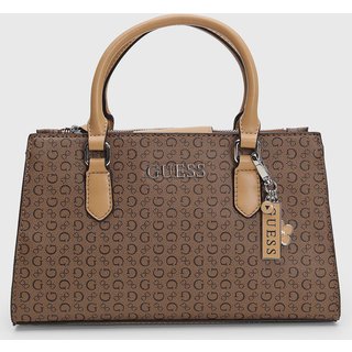 Bolsa Grande Feminina Guess Monograma Marrom