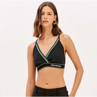 Top Easy Lança Perfume Frente Única Pr26 Preto Feminino