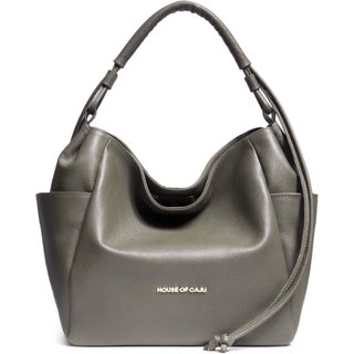 BOLSA FEMININA EM COURO TIRACOLO VERDE "IARA BALLARDIN"""